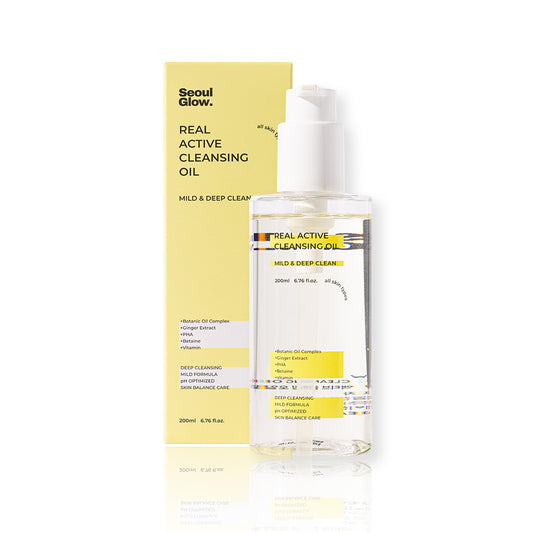 SEOULGLOW Real Active Cleansing Oil 200ml bottle with box