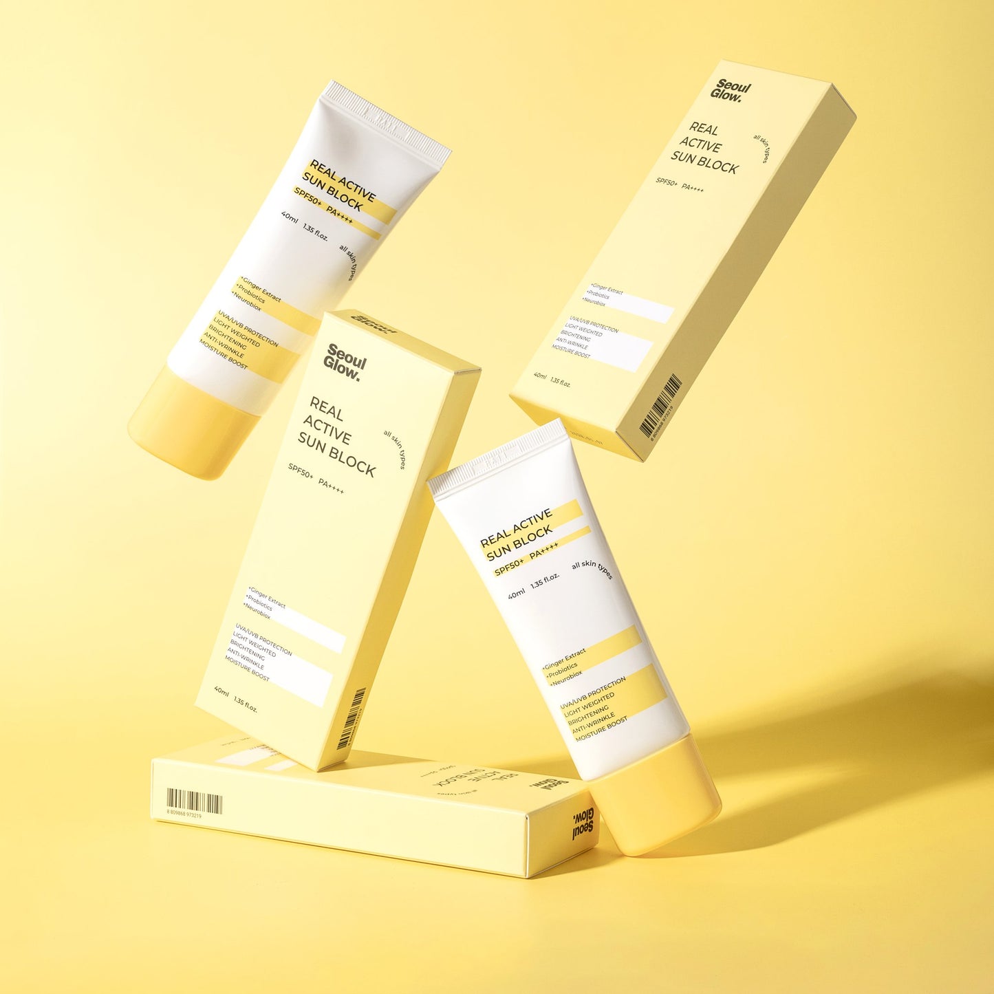Seoulglow real active sunblock 40ml