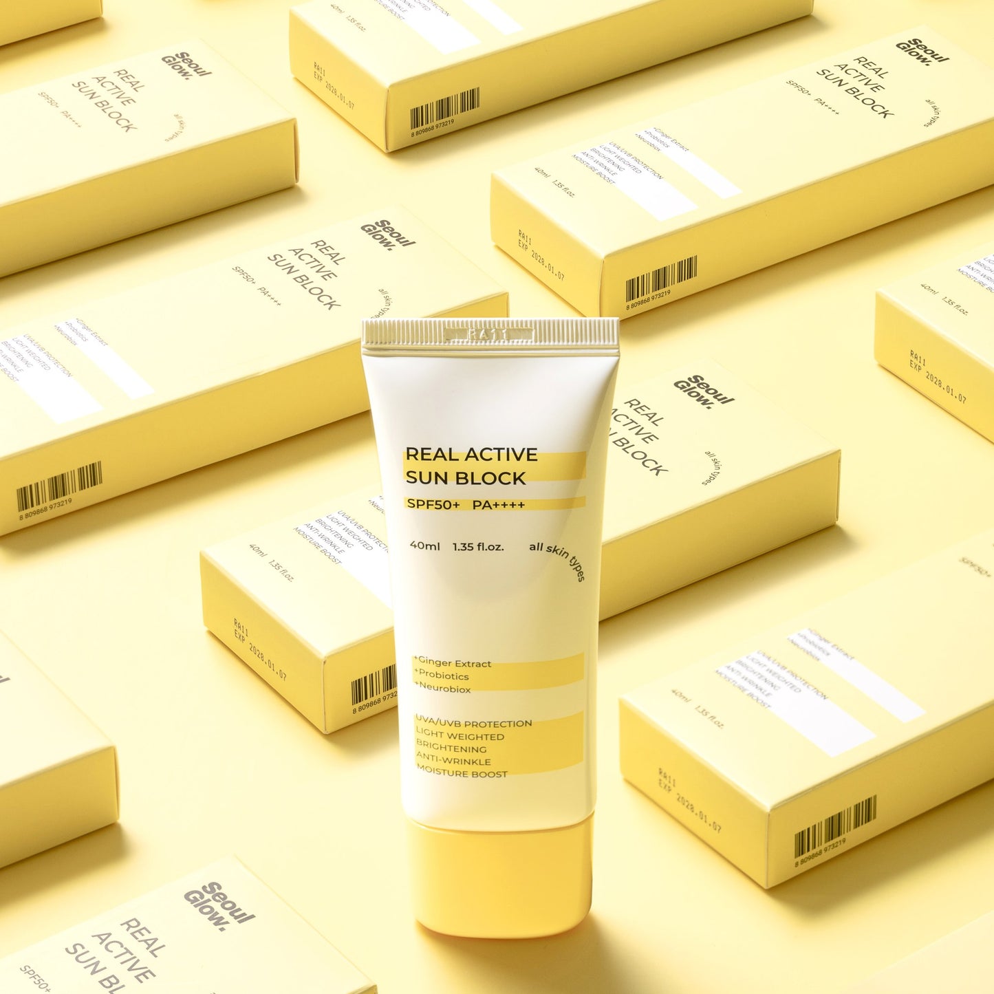 Seoulglow real active sunblock 40ml